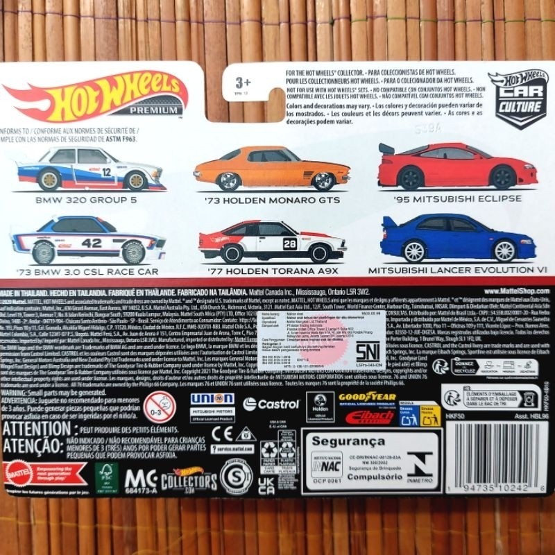 Hot Wheels 2 Twin Pack Mitsubishi Lancer Evolution 6, '95 Mitsubishi e