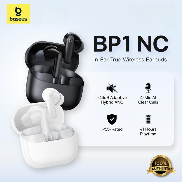 Jual Baseus BP1 NC BP1NC TWS ANC Active Noise Cancelling Earphone ...