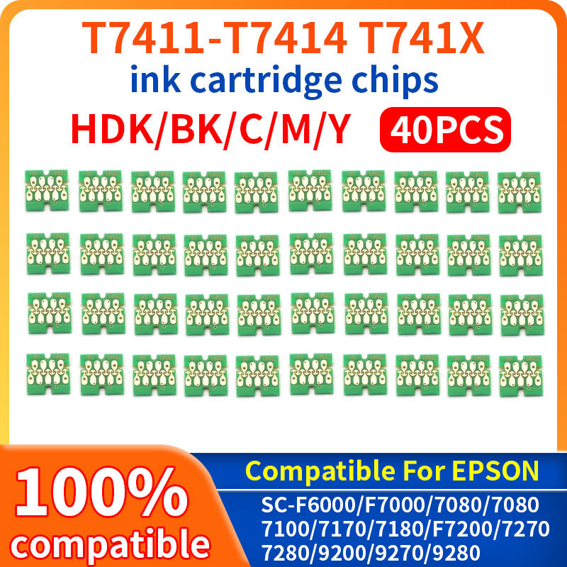 Jual 10set/40pcs T741X T7411 T7414 Ink Tank ip compatible For Epson ...