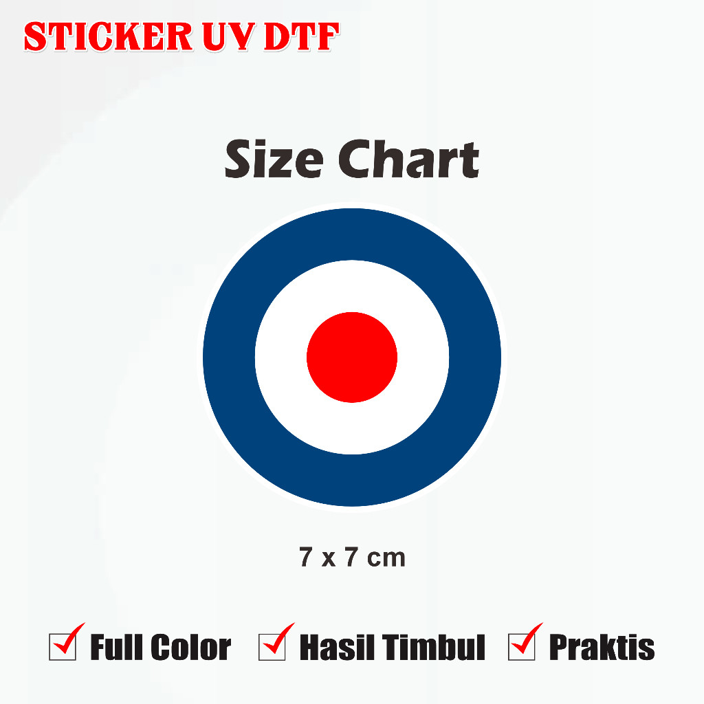 Jual Stiker Target Vespa Sticker Scooter Glossy LV/Up UV DTF Multi ...