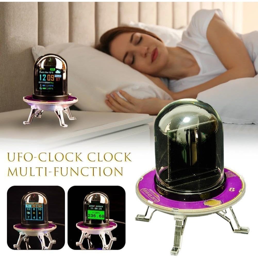 Jual GEEKMAGIC UFO Clock Hologram Display Weather Stock Crypto RGB Wifi ...