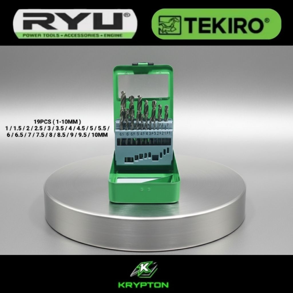 Jual Ryu By Tekiro Mata Bor Besi Set Jaminan Asli Original | Shopee ...