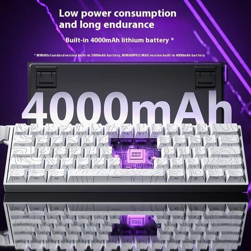 Jual AULA Mini60 HE Magnetic Swit Keyboard RGB Tri Mode Wireless ...