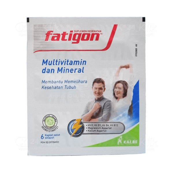 Jual FATIGON MULTIVITAMIN 1 STRIP ISI 6 KAPLET | Shopee Indonesia