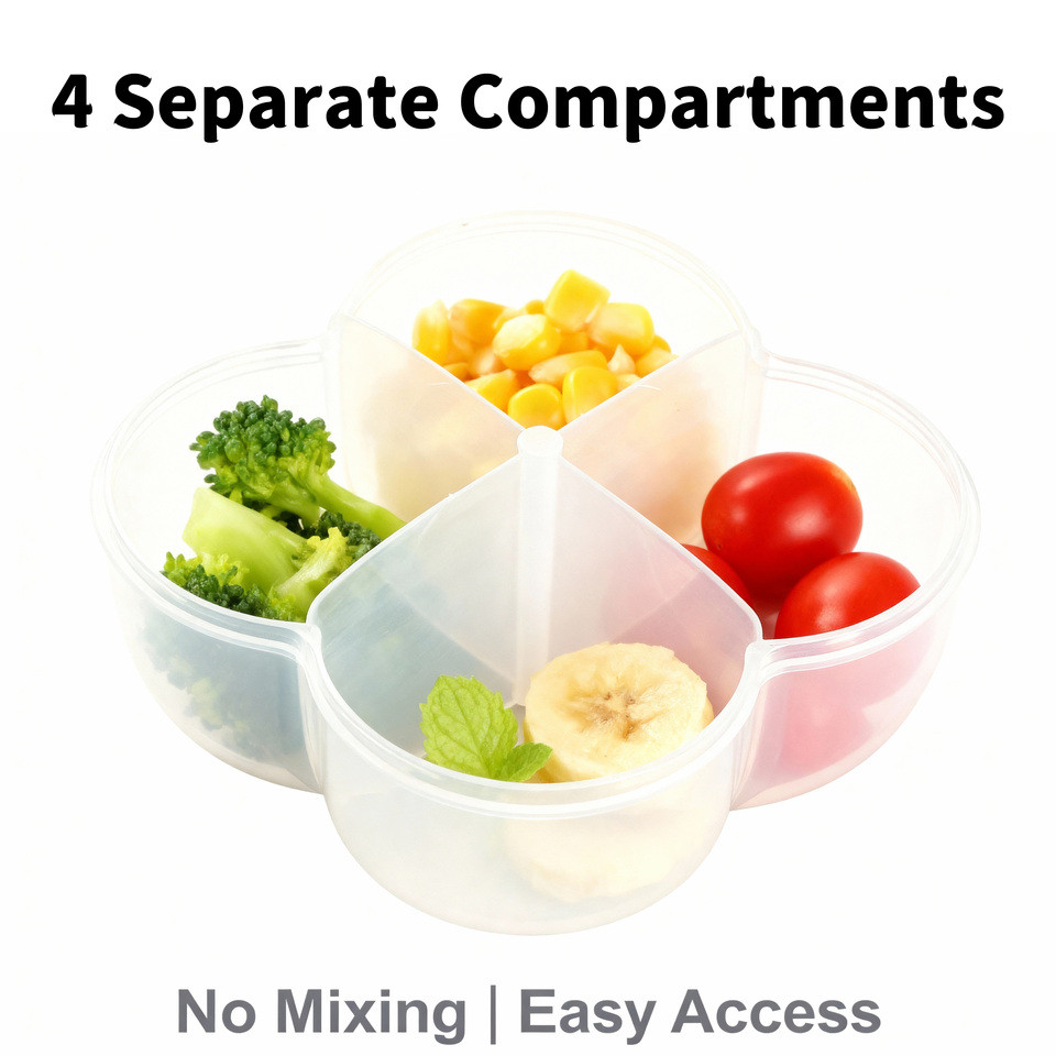 Jual Portable baby food supplement box, four-compartment baby milk ...