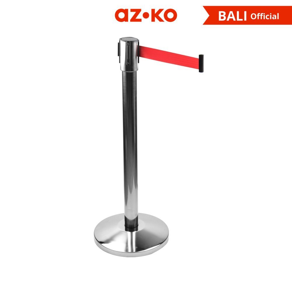Jual AZKO Krisbow Tiang Antrian Dengan Tali - Merah Handrail Tiang ...