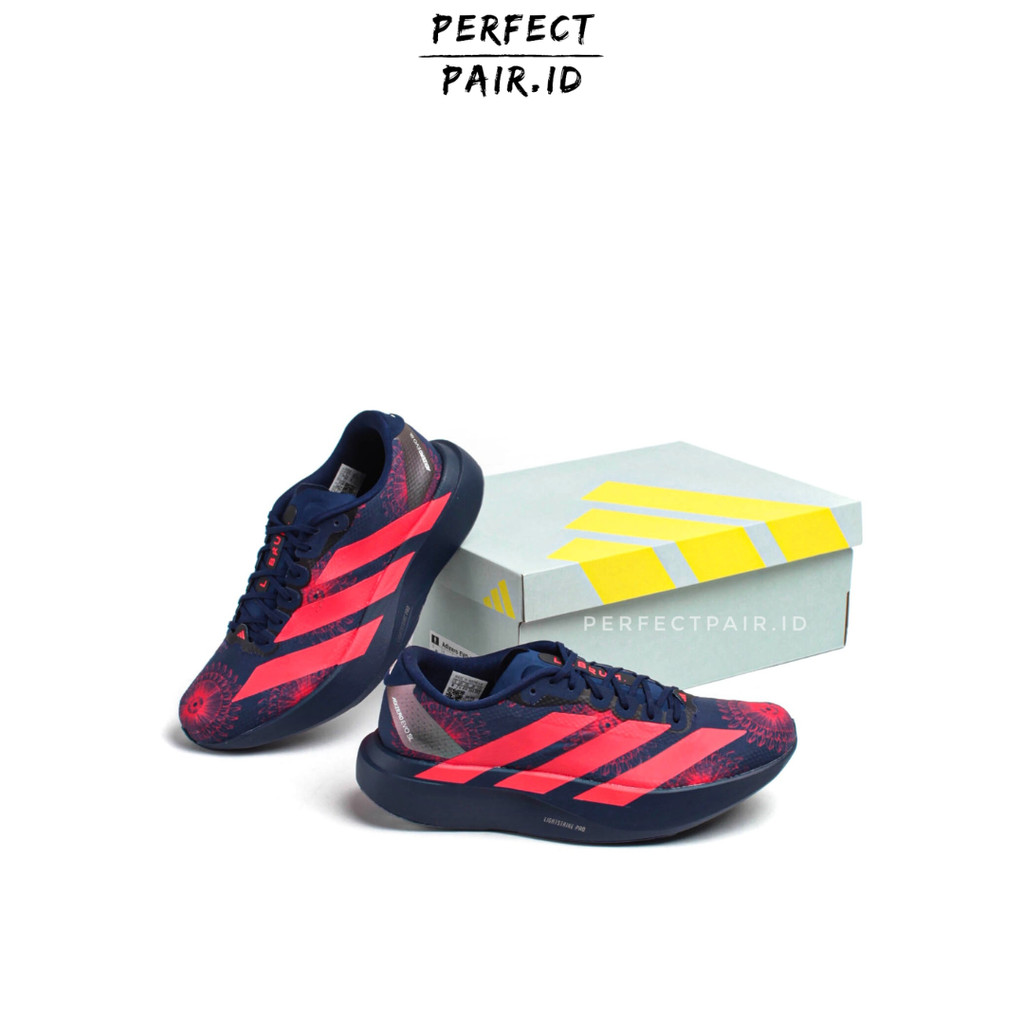 Jual Adidas Running Adizero Evo SL Labrum Dark Blue Lucid Red Muted ...