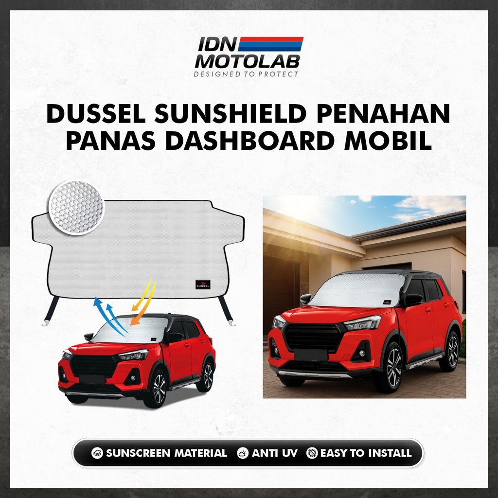 Sun Shield Shade Cover Pelindung Kaca Mobil Penahan Panas Mobil UV Alumunium Tebal 3 Layer
