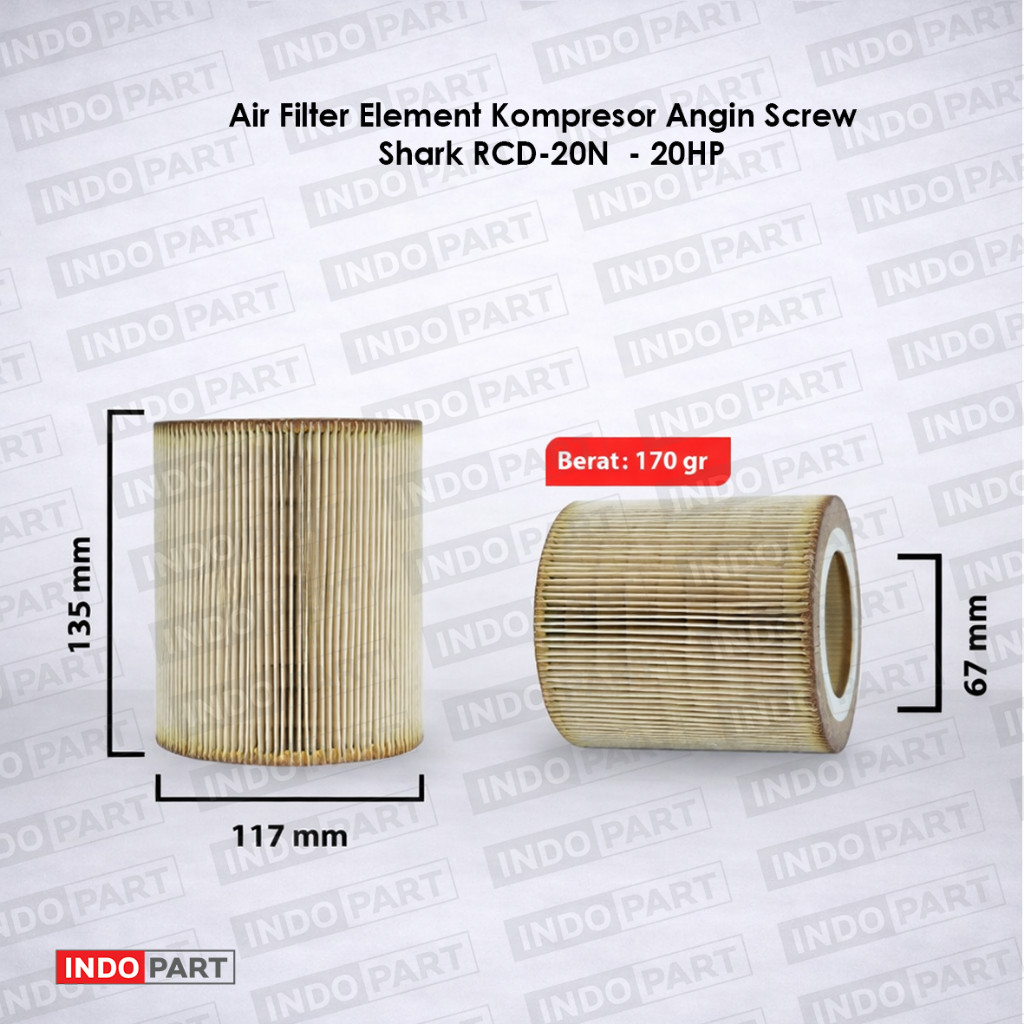 Jual Air Filter 20 HP Kompresor Udara RCD-20N Filter Kompresor Saringan ...