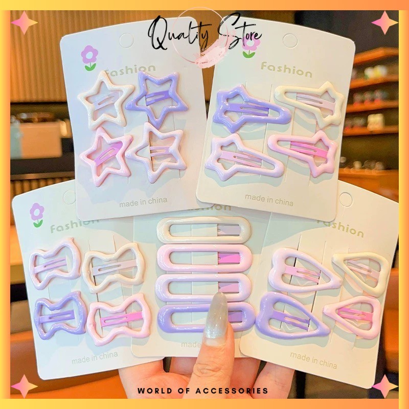 Jual QS - JEPITAN RAMBUT KLIP ANAK SET 4PCS STYLE KOREAN CUTE ...