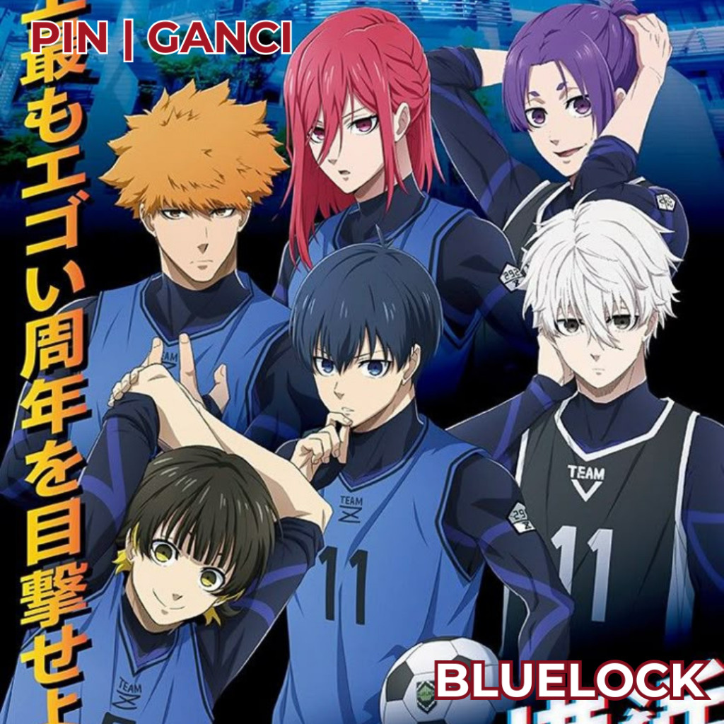 Jual Pin Bros Anime Blue Lock - Tahan Air, 3D Canvas, Ukuran 4,4 CM ...