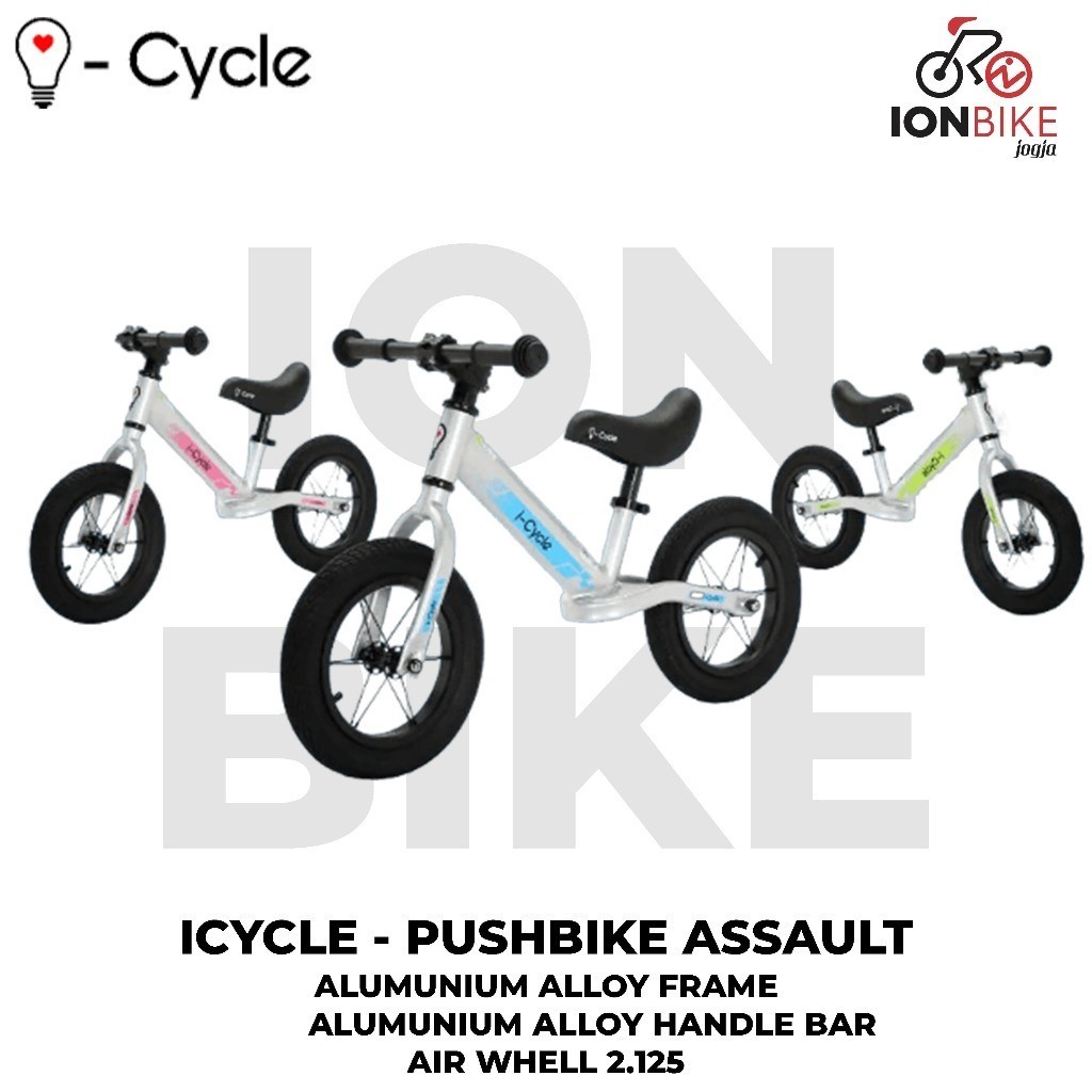 Jual Pushbike Icycle Assault Alloy Balance Bike Push Bike I-cycle i ...