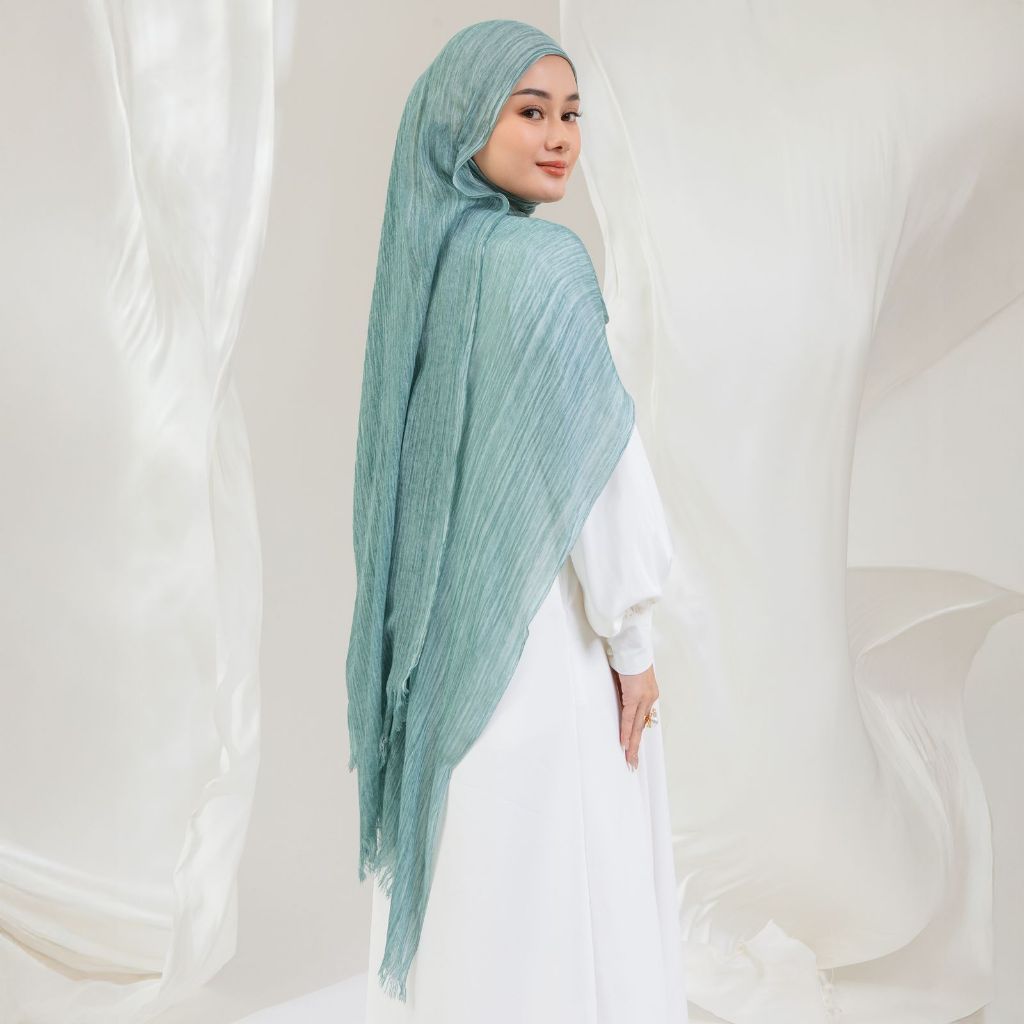 Lozy Hijab Viscose Crinkle Shawl (Hijab Pashmina Modal Textured Bahan Crinkle Viscose)