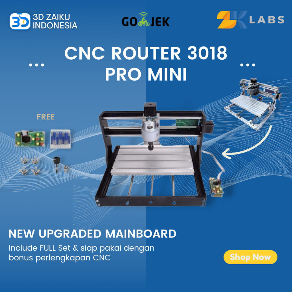 Jual CNC Router 3018 Pro Mesin PCB Milling Laser 300*180*45 mm with ...