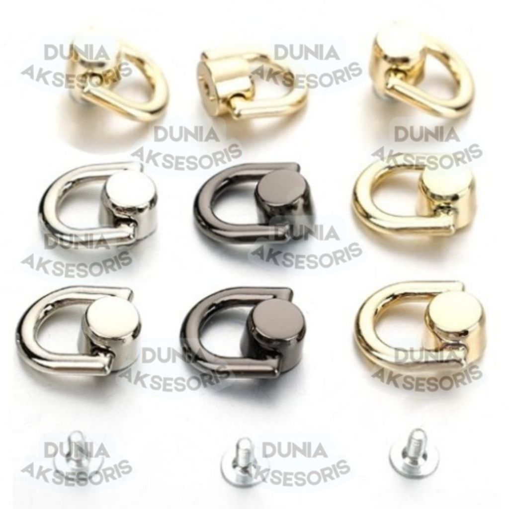 Jual Aksesoris Tas Variasi V057 Kuping Tali Panjang Tas NEKEL HITAM ...
