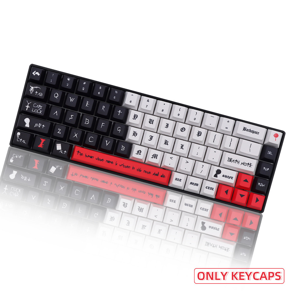 Jual 135 keys set Death note PBT keycap Dye Sub Keycaps for For GMK ...