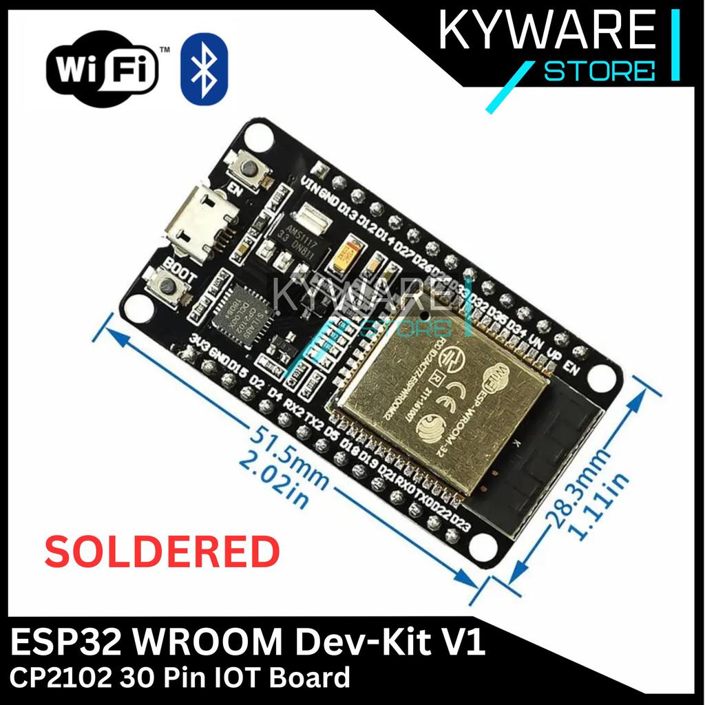 Jual ESP32 ESP 32 WROOM WIFI Bluetooth CP2102 CH340 30 38 Pin BLE IOT ...
