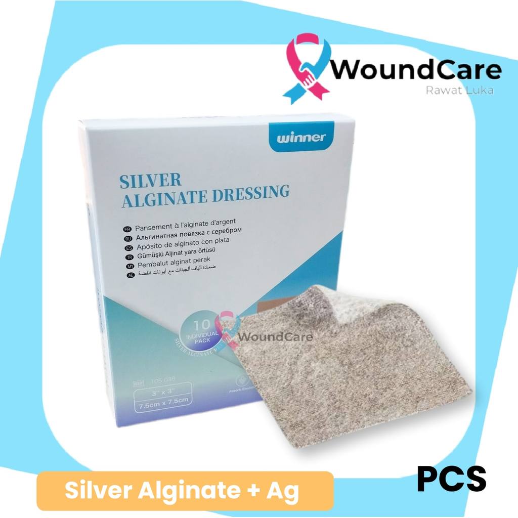Jual Winner Silver Alginate + Ag With Antimicroba Dressing Luka ...