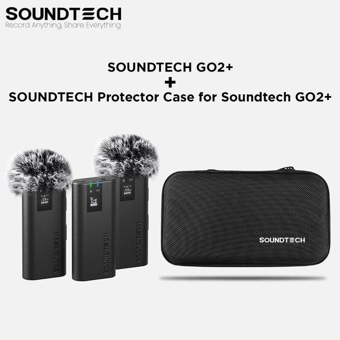 Jual Bass Elektric SOUNDTECH GO2+ Wireless Microphone 2.4Ghz Anti Noise ...