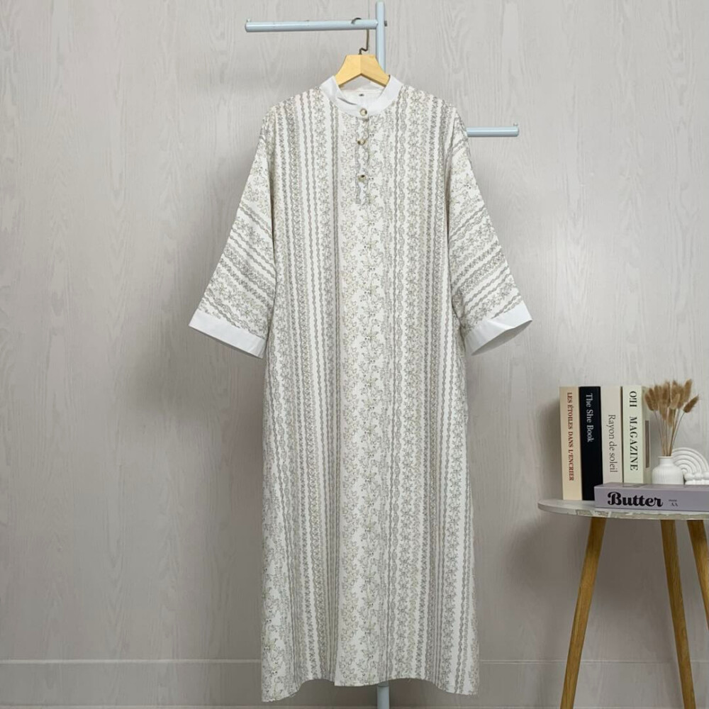 Clearance | Gamis Wanita | Dress Muslim | Maxi Dress | Baju Long Dress | Dress Motif | Gaya Korea | Vintage Dress | Outfit Lebaran | Homedress Elegan | Original by FADFAD