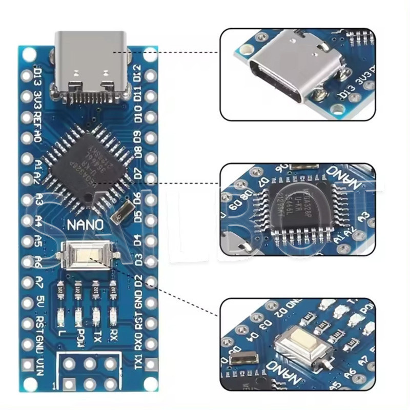 Jual 10-1PCS Nano 3.0 With the bootloader compatible controller CH340 ...
