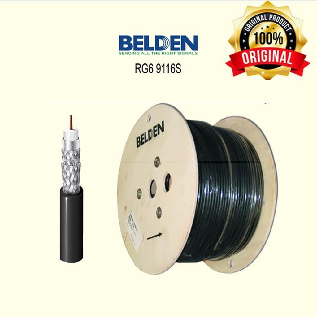 Jual Belden 9116S Kabel Cable Coxial RG6 / Kabel TV Parabola / Kabel ...