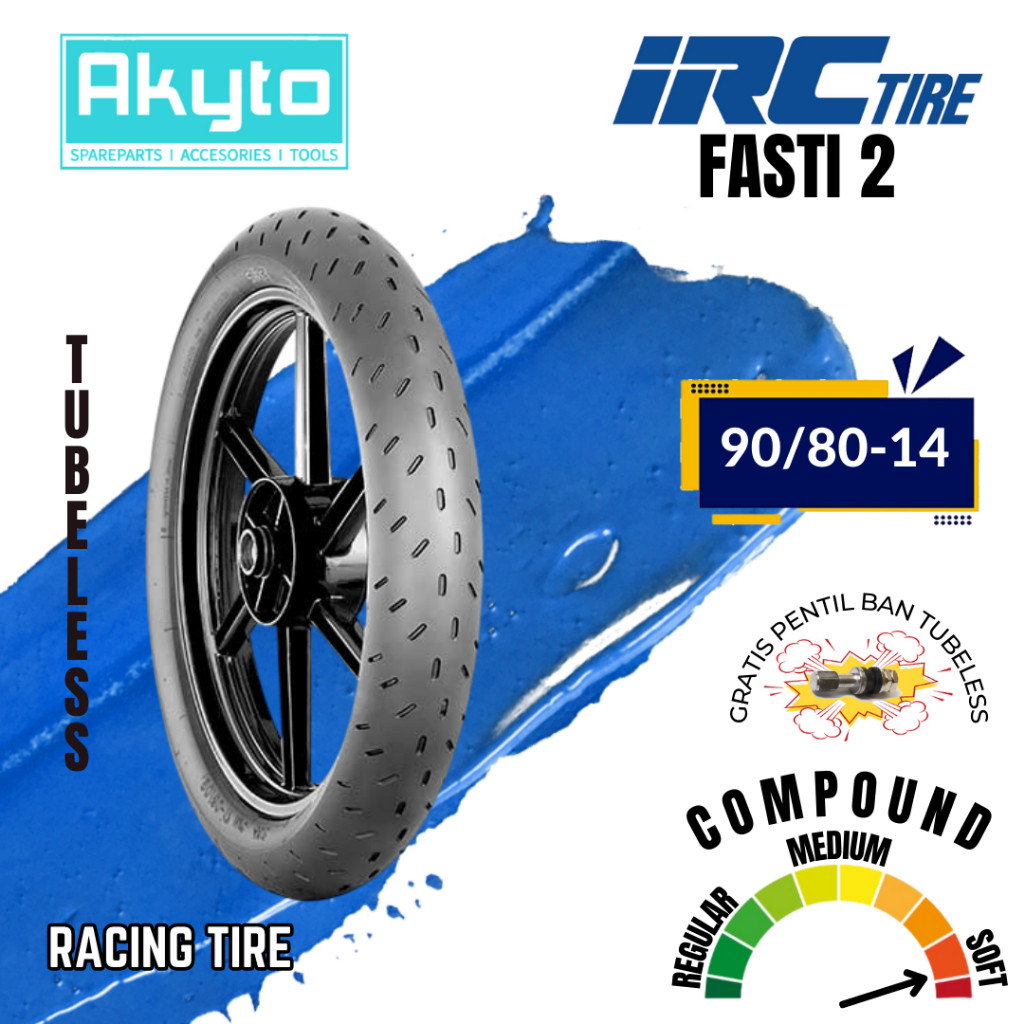 Jual [FASTI 2] 90/80-14 IRC SOFT COMPOUND FREE PENTIL + WRAPPING / RING ...