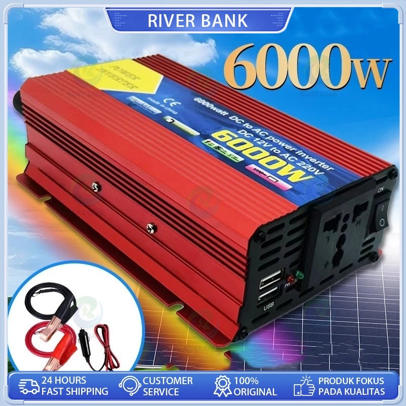 Jual Inverter 6000 Watt Power Inverter DC Ke AC Aki listrik Serbaguna ...