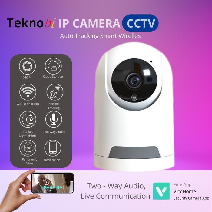 Jual Teknobi Smart IP Camera CCTV PTZ CB0 AI Waterproof Wireless Kamera ...