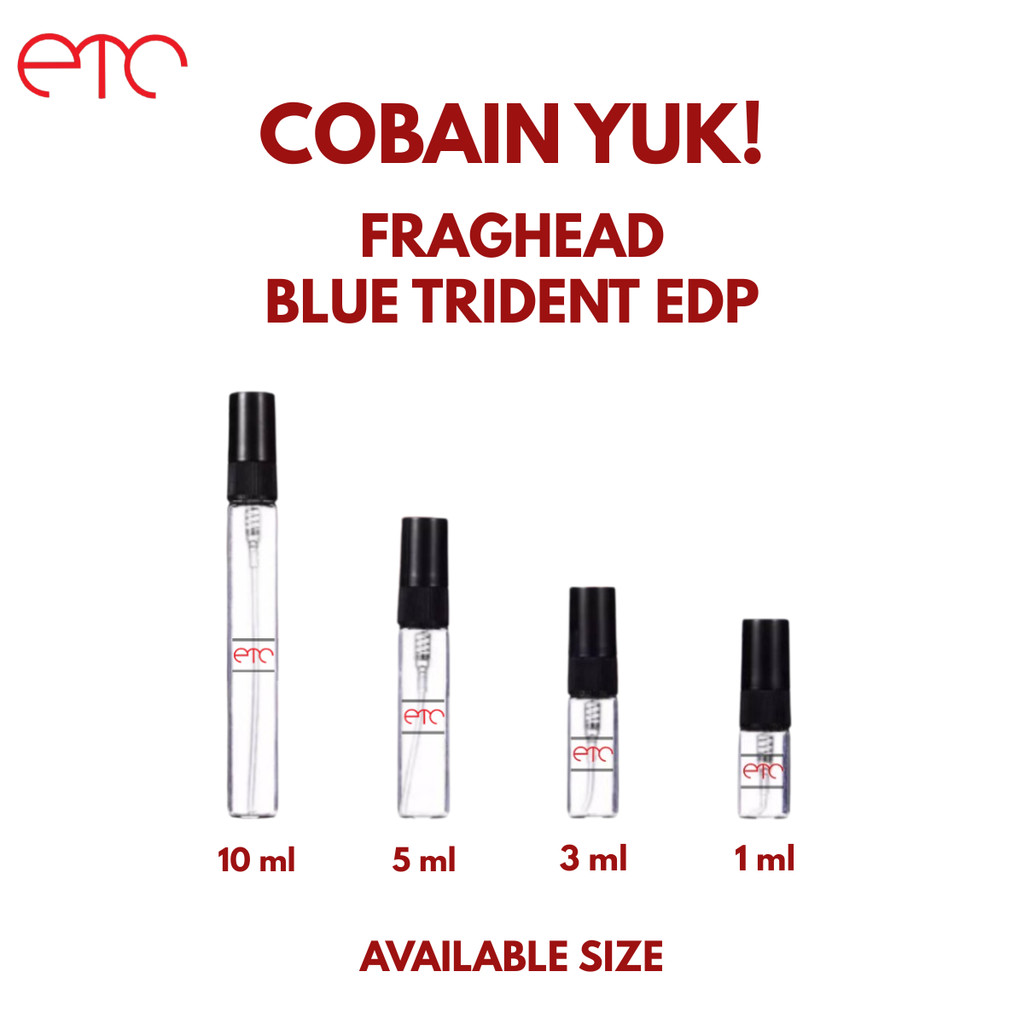 Jual DECANT Parfum Indofragz Fraghead Blue Trident EDP for Unisex ...