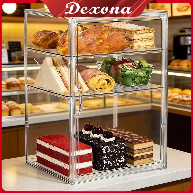 Jual L 3/4 Etalase Box Kue Akrilik/Box Roti Aesthetic/ Bread Storage ...