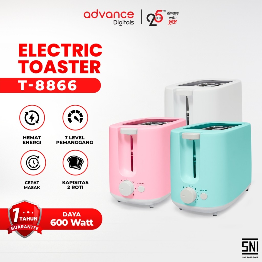 Jual Advance Toaster Pangganan Roti Sandwich Otomatis Pop-up T-8866 ...