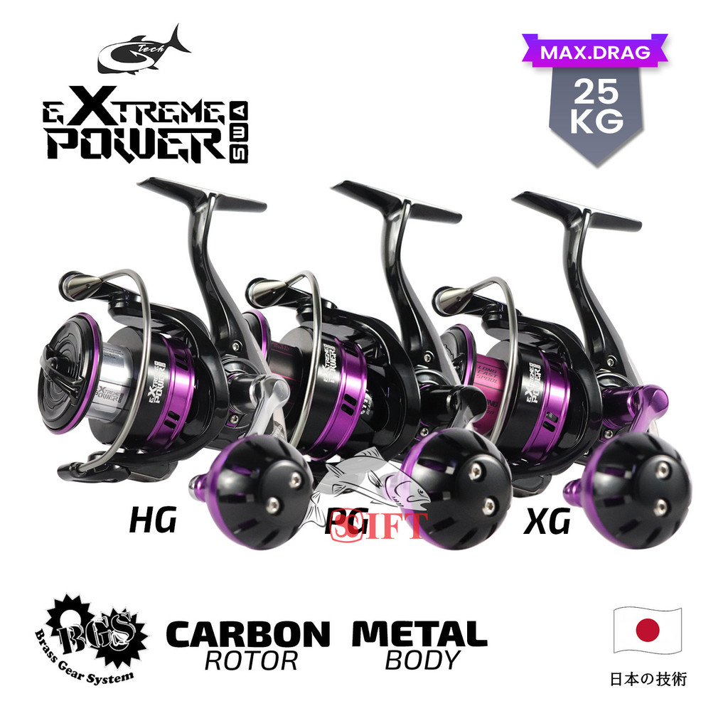 Jual Reel G-TECH EXTREME POWER SWA 4000 5000 HG PG XG | BGS Power ...