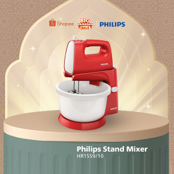 Mixer Philips - 2 Liter -  HR1559/10 - Stand Mixer -  Mikser Philips - Mixer Pen
