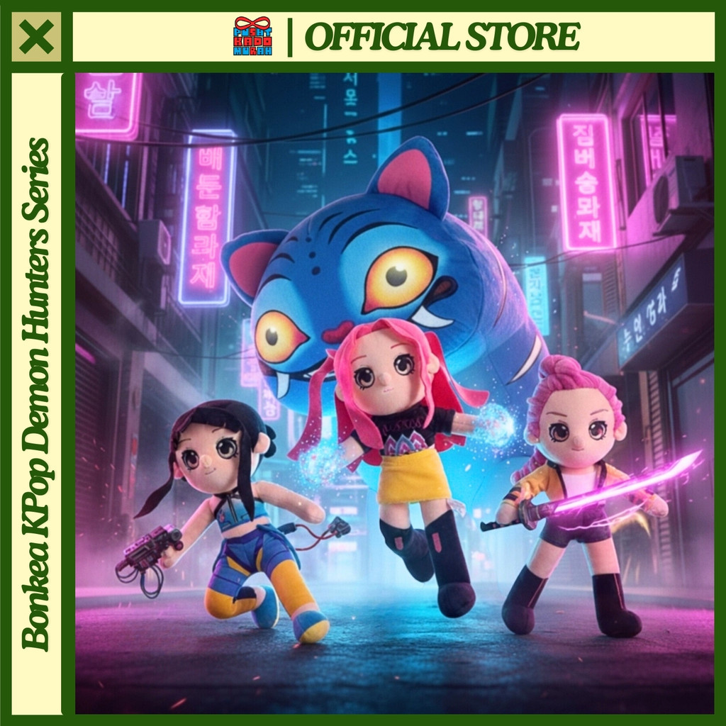 Jual Boneka KPop Demon Hunters Series Plush Rumi Zoey Mira Derpy Tiger ...