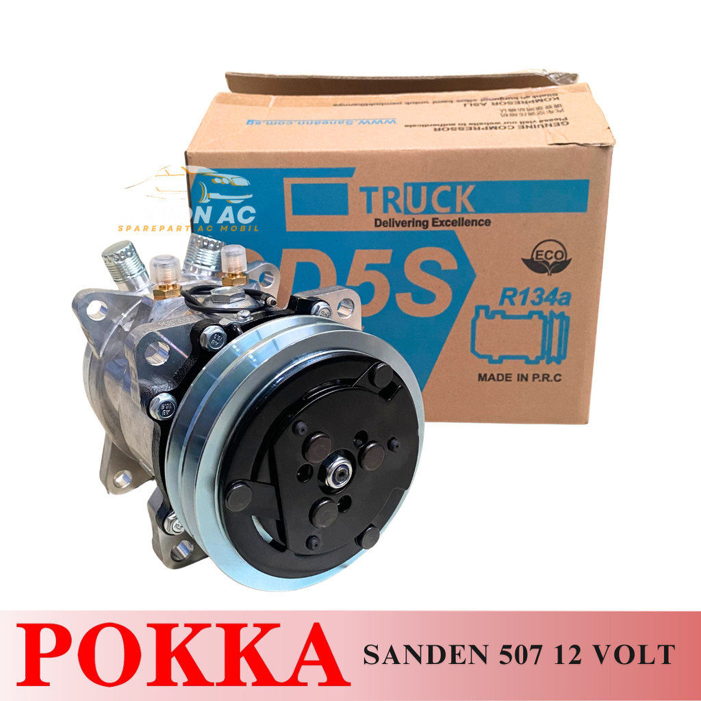 Jual KOMPRESOR 507 COMPRESSOR 507 AC MOBIL SANDEN 12 VOLT / 24 VOLT ...