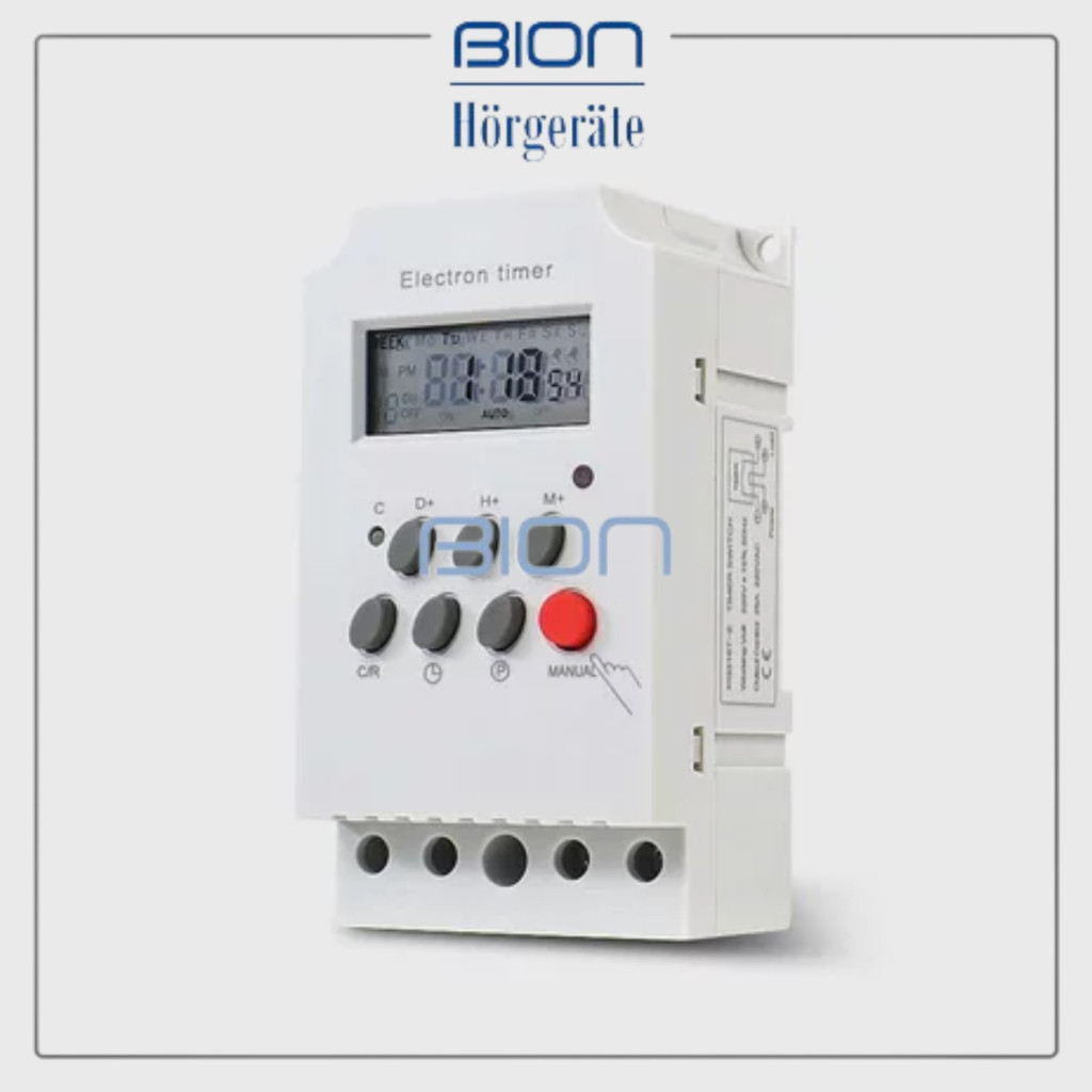 Jual BION KG316T Digital Timer Switch Program Weekly 220V Din Rail ...