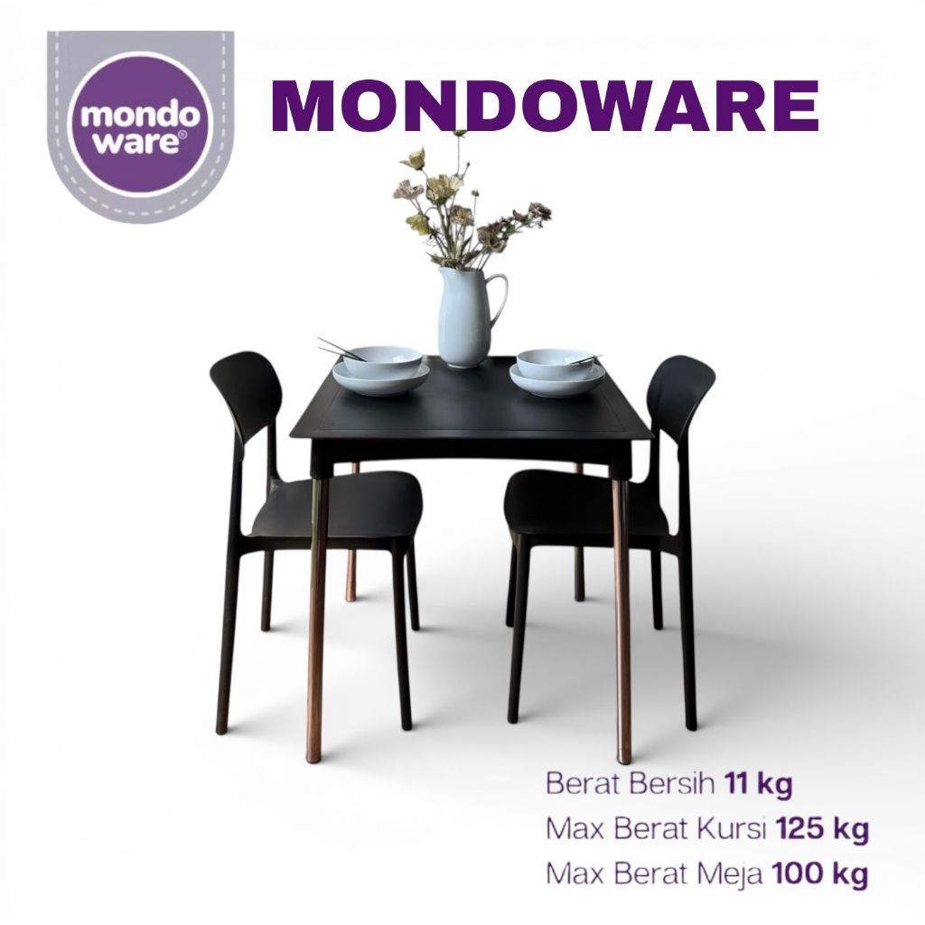 Jual 1SET 2 KURSI BASIC (S1) + MEJA MAKAN T7070 - 1 SET MEJA MAKAN ...