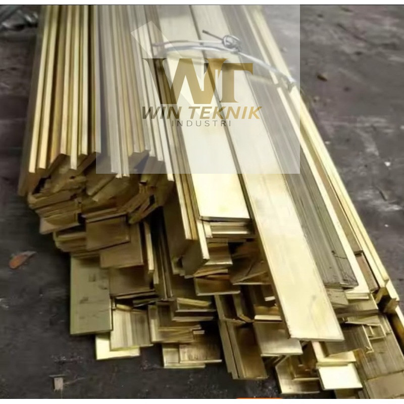 Jual plat strip kuningan 5mm x 20mm x 4000mm - Plat kuningan strip ...