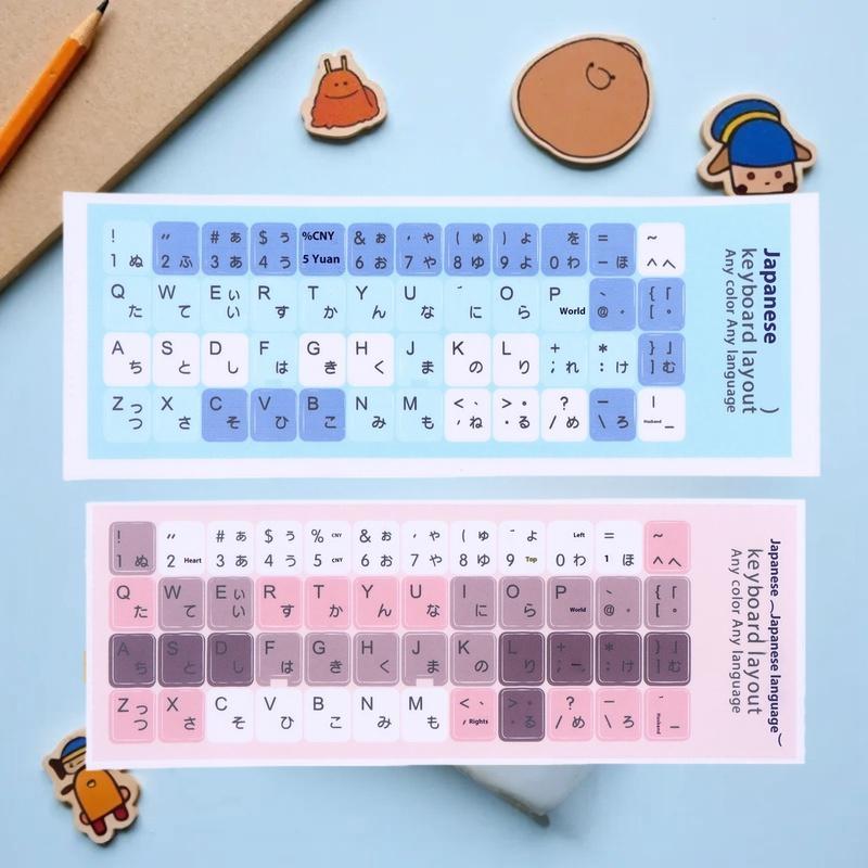 Jual 1/3 Sheet Universal Decals for Keyboard Replacement, Korean ...