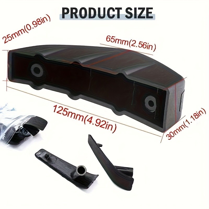 Jual Universal Triangular Rear Spoilers Carbon Fiber Textured assis ...