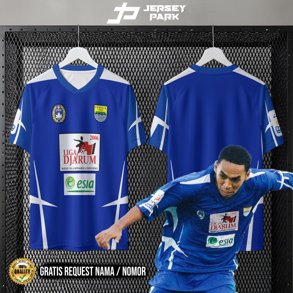 Jual Jersey Persib Retro Vintage Classic Blue Home 2006 Unisex
