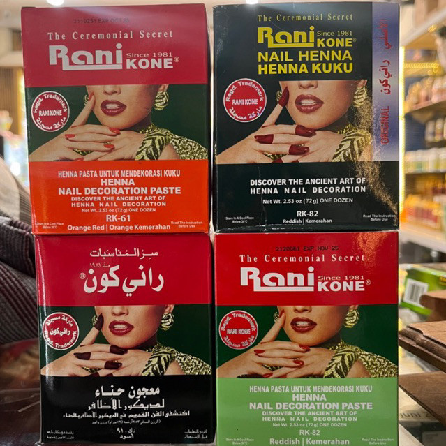Jual Rani Henna Kutek Muslimah Pewarna Kuku Instan Merah Pekat Sah ...