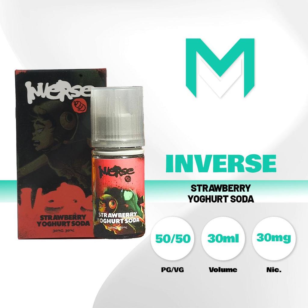 Jual Liquid Vape Inverse Magnum Opus Straw Yoghurt Soda Saltnic 30MG ...