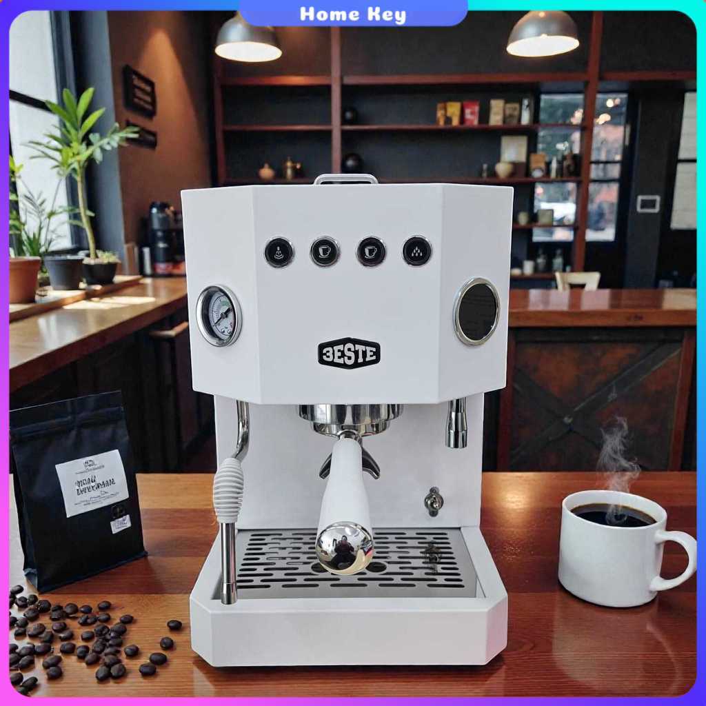 Jual Trieste Mesin Kopi Espresso Coffee Maker Semi Automatic 15 Bar ...
