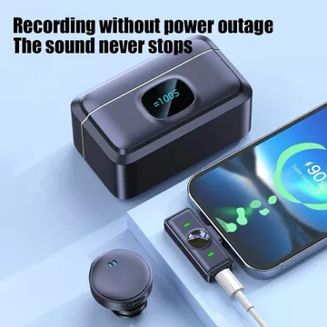 Mic Wireless Q8 2.4G Clip On Magnetic Microphone Lavalier Noise Reduction Untuk HP Pengurangan