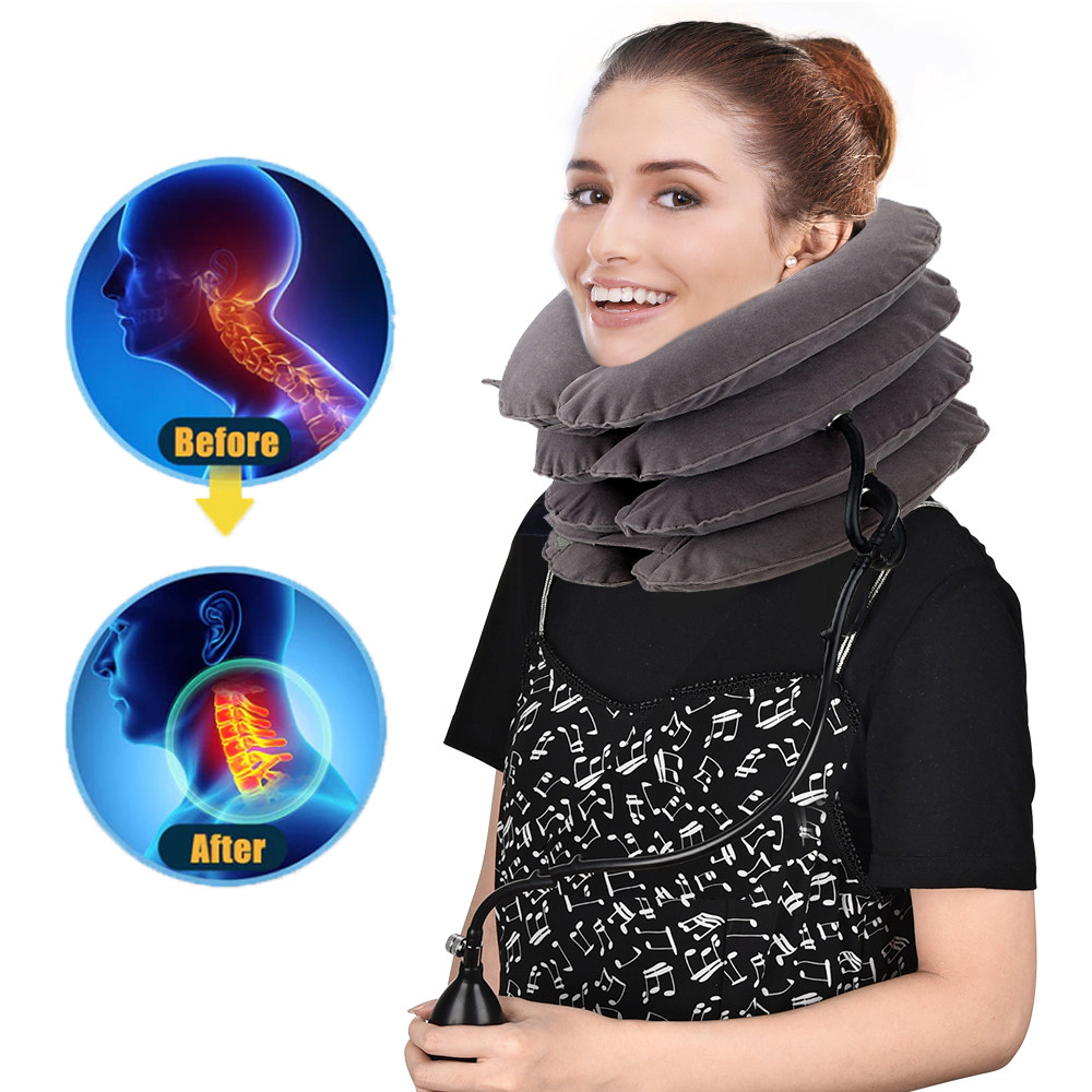 Jual Inflatable Cervical Retractor Neck Massager Air Cervical Traction ...