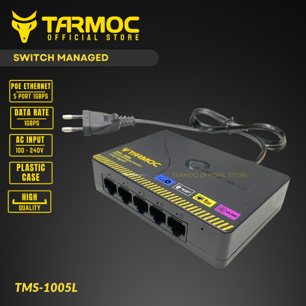 Jual Tarmoc TMS-1005L | Switch Cloud Managed 5 Port Gigabit - Plastic ...
