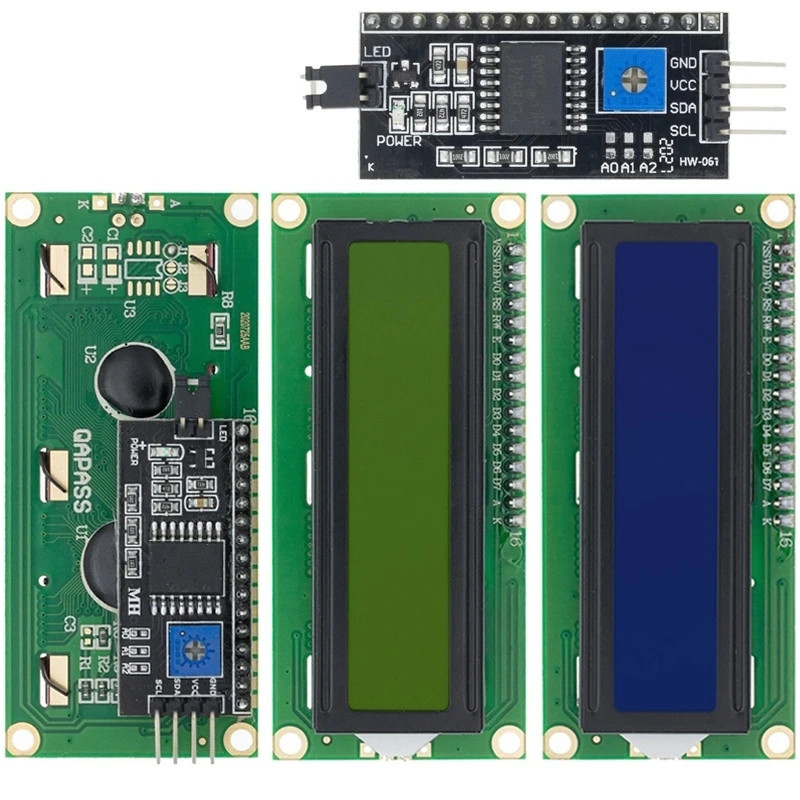 Jual LCD1602 Module Blue Green Screen For Arduino LCD1602A LCD ...