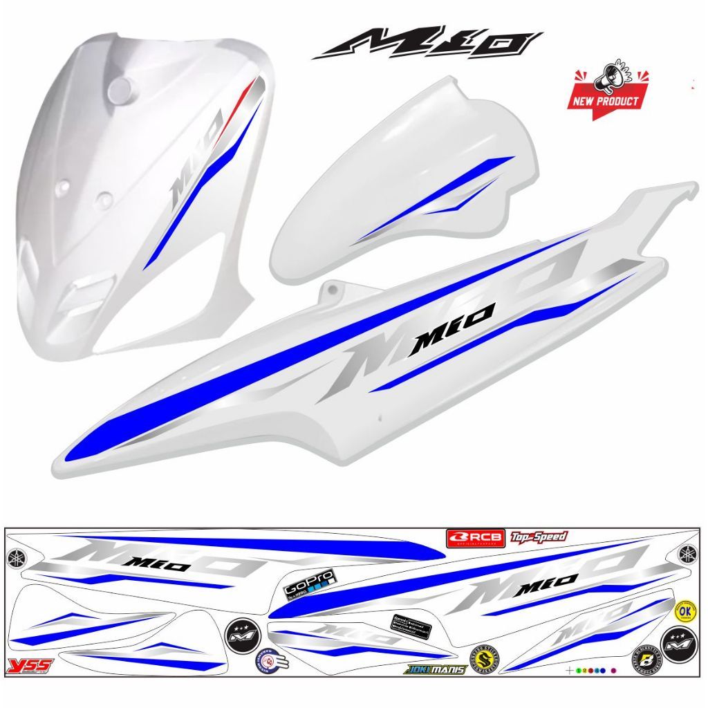 Jual VARIASI STICKER MIO LAMA / STRIPING MIO OLD / STRIPING VINYL ...